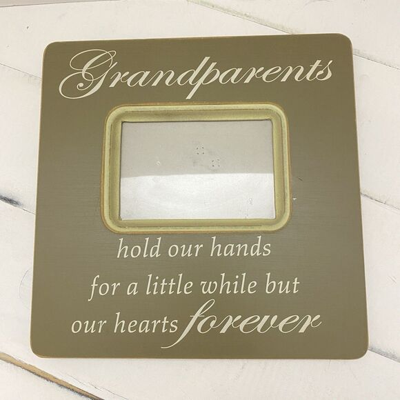 Grandparents Wood Frame Tabletop Photo Frame 4x6 Memories 11" x 11" - Picture 1 of 7